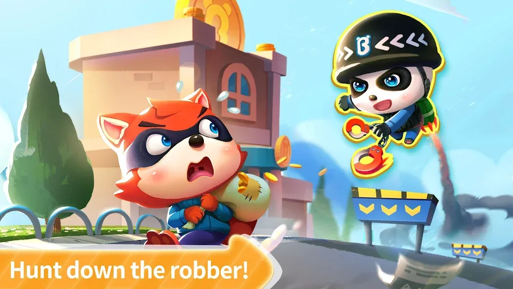 Little Panda Policeman [МОД: Много монет, Открытые уровни и Мега MOD] Screenshot 2