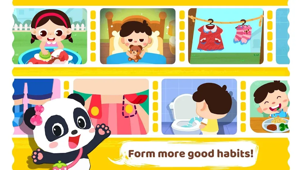 Baby Panda's Daily Habits [МОД: Много денег, Монет и Все открыто] Screenshot 5