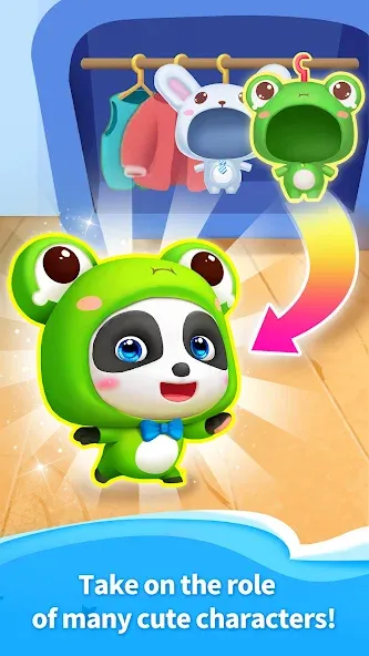Talking Baby Panda-Virtual Pet [МОД: Много денег, Монет и Все открыто] Screenshot 2