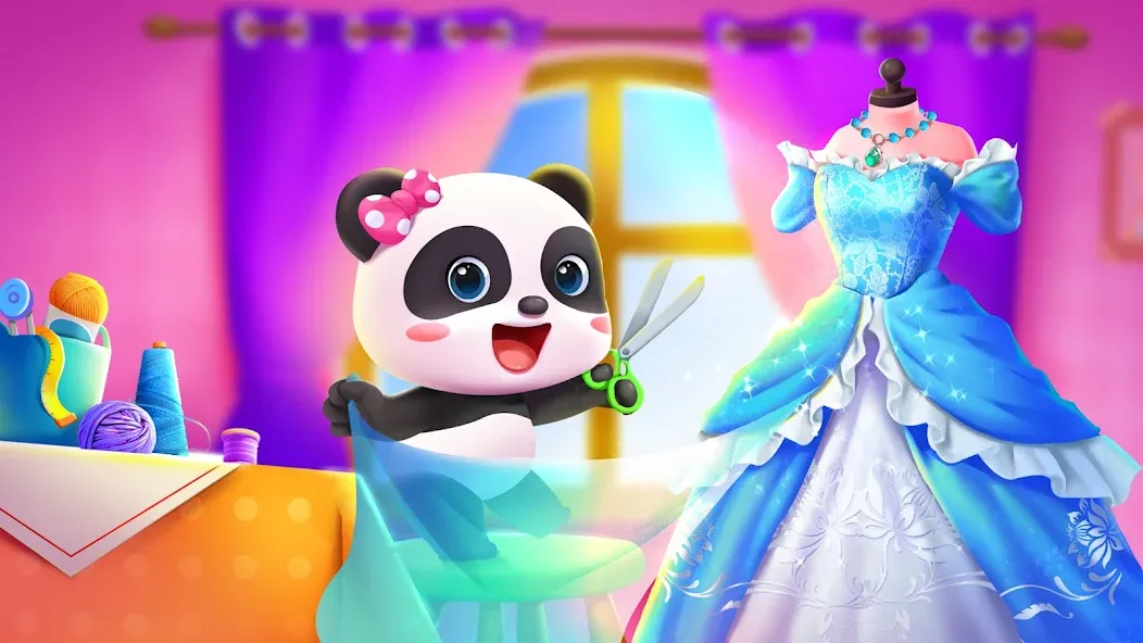 Baby Panda's Fashion Dress Up [МОД: Много монет, Открытые уровни и Мега MOD] Screenshot 1