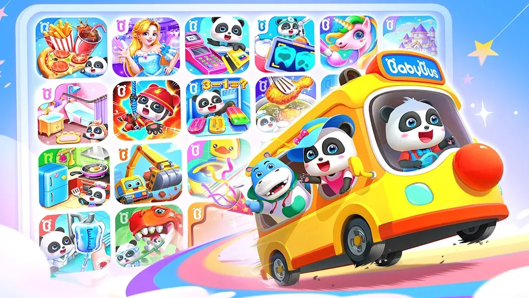 Baby Panda World: Kids Games [МОД: Меню, Бесконечные монеты и Открытые уровни] Screenshot 1