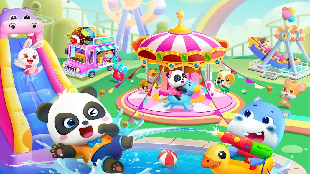 Baby Panda World: Kids Games [МОД: Меню, Бесконечные монеты и Открытые уровни] Screenshot 2