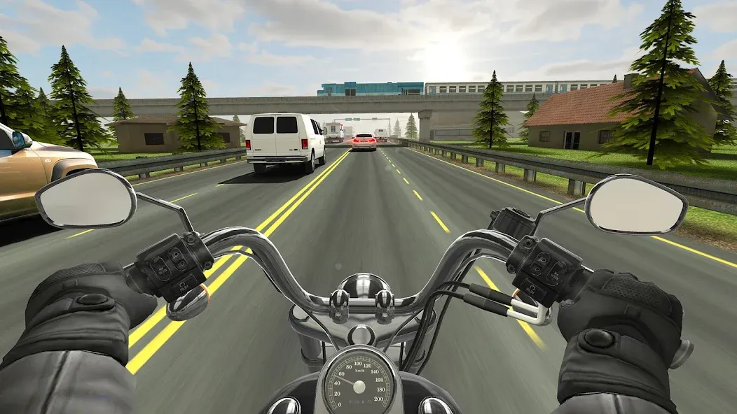 Traffic Rider (Трафик Райдер) [МОД: Бесконечные деньги, Монеты и Мега MOD] Screenshot 1