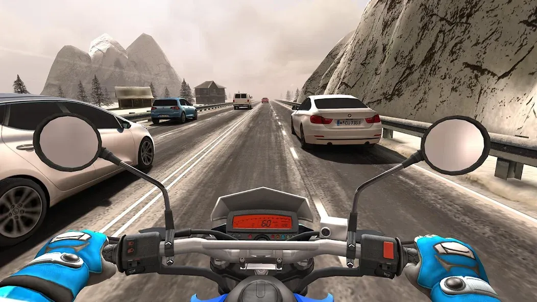 Traffic Rider (Трафик Райдер) [МОД: Бесконечные деньги, Монеты и Мега MOD] Screenshot 2