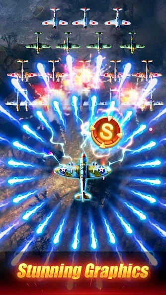 Sky Survivor: WWII Aircraft Sh (Скай Сурвайвер) [МОД: Бесконечные деньги, Монеты и Мега MOD] Screenshot 5