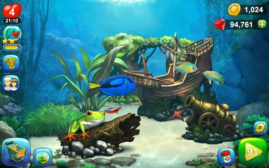 Aquantika [МОД: Меню, Бесконечные монеты и Открытые уровни] Screenshot 4