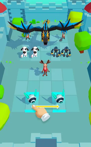 Animal Merge - Evolution Games (Анимал Мерж) [МОД: Меню, Бесконечные монеты и Открытые уровни] Screenshot 4