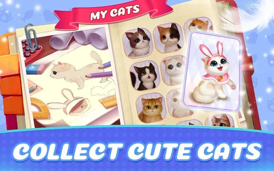 Kitten Match (Киттен Матч) [МОД: Деньги, Монеты и Меню MOD] Screenshot 2