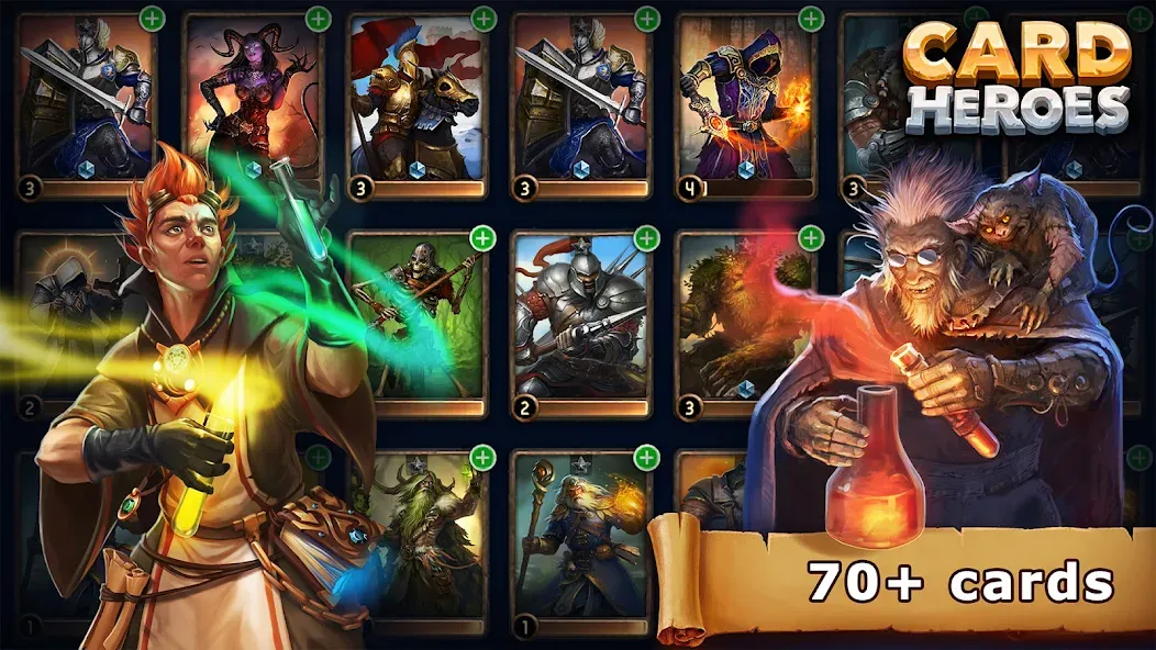 Card Heroes: TCG/CCG deck Wars (Кард Хироес) [МОД: Много денег, Монет и Все открыто] Screenshot 2