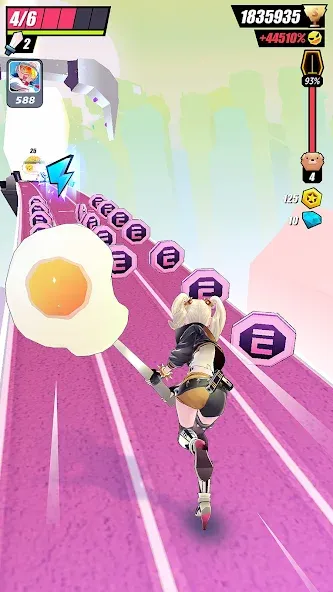 Slash & Girl - Endless Run [МОД: Много денег, Монет и Все открыто] Screenshot 5