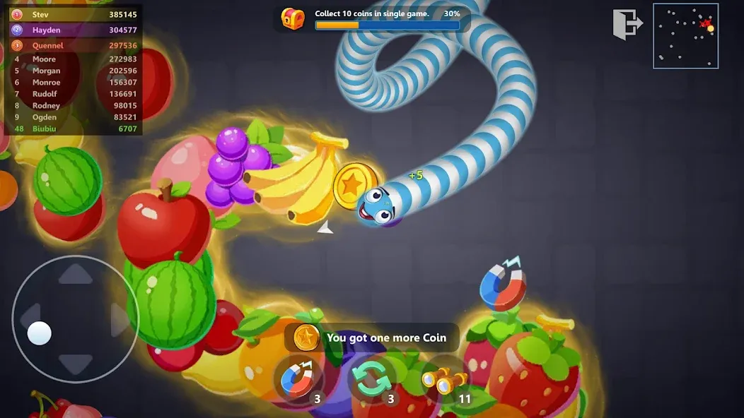 Snake War™ Hungry Worm.io Game (Снейк Вар) [МОД: Много денег, Монет и Все открыто] Screenshot 1