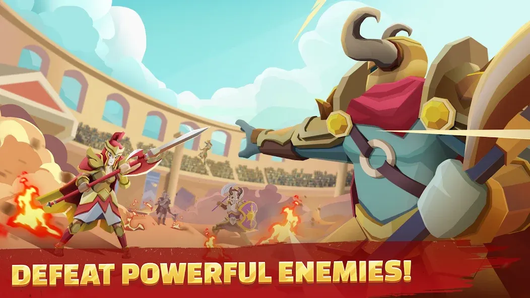 Gladiators Arena: Idle Tycoon (Гладиаторская арена) [МОД: Меню, Бесконечные монеты и Открытые уровни] Screenshot 3