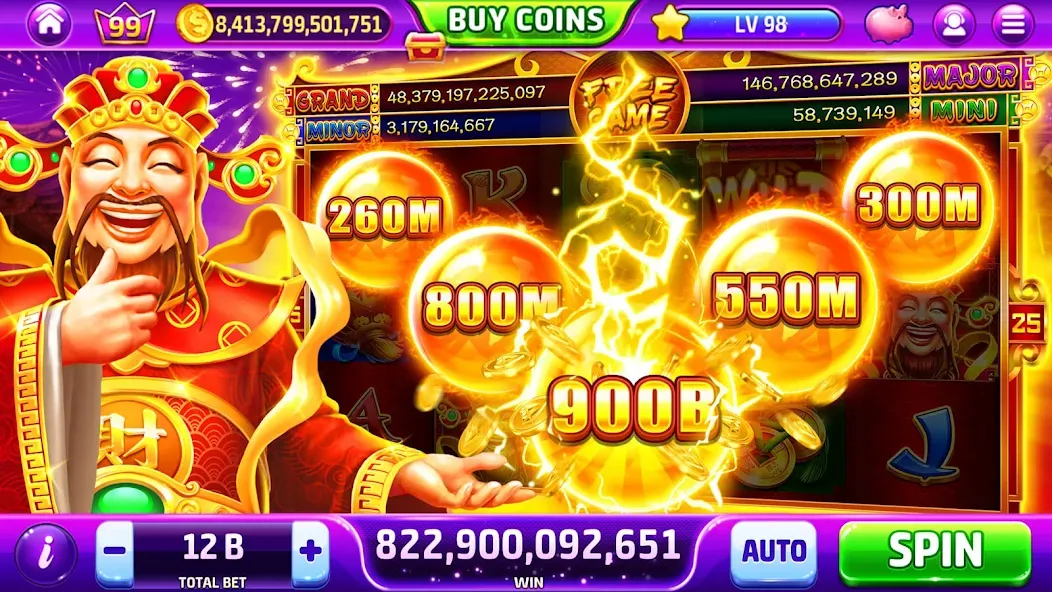Golden Casino - Slots Games (Голден Казино) [МОД: Меню, Бесконечные монеты и Открытые уровни] Screenshot 1