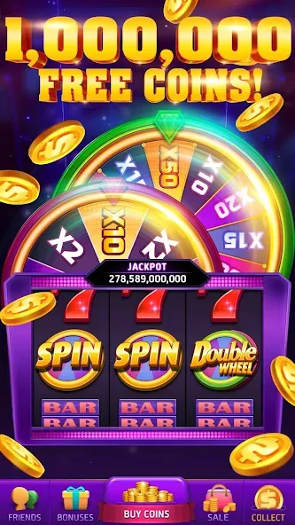777 Casino – vegas slots games (Казино) [МОД: Деньги, Монеты и Меню MOD] Screenshot 1