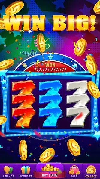 777 Casino – vegas slots games (Казино) [МОД: Деньги, Монеты и Меню MOD] Screenshot 2