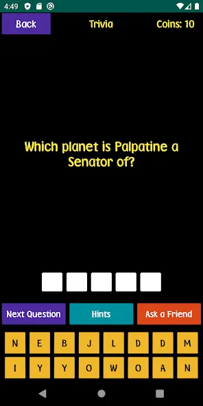 Quiz For SW Fans (Квиз для фанатов ЗВЗ) [МОД: Много монет, Открытые уровни и Мега MOD] Screenshot 1