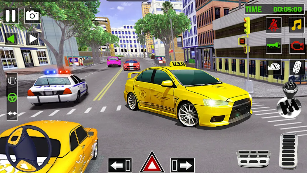 City Taxi Games-Taxi Car Games (Сити Такси Игры) [МОД: Все открыто, Дополнительные деньги и Меню MOD] Screenshot 1