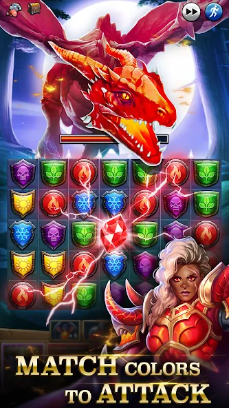 Empires & Puzzles: Match-3 RPG [МОД: Много монет, Открытые уровни и Мега MOD] Screenshot 1