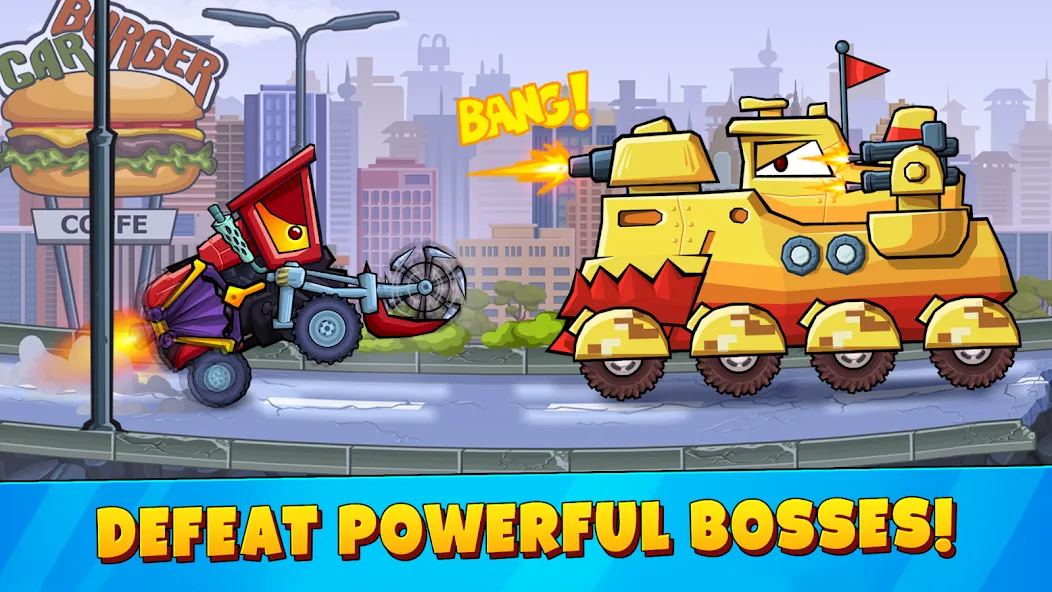 Car Eats Car 3 Hill Climb Race (Кар Ейтс Кар 3) [МОД: Деньги, Монеты и Меню MOD] Screenshot 1