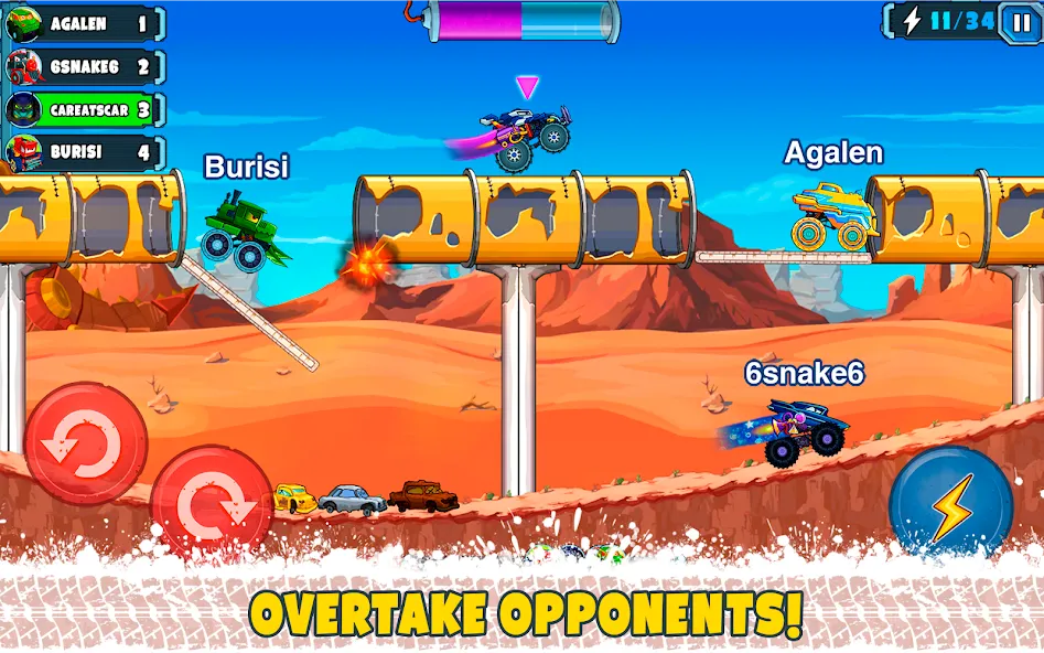 Car Eats Car Multiplayer Race (Кар Итс Кар) [МОД: Бесконечные деньги, Монеты и Мега MOD] Screenshot 1
