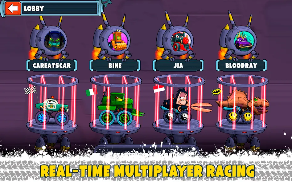 Car Eats Car Multiplayer Race (Кар Итс Кар) [МОД: Бесконечные деньги, Монеты и Мега MOD] Screenshot 2