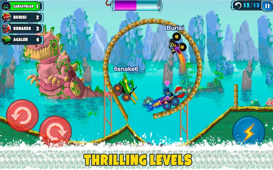 Car Eats Car Multiplayer Race (Кар Итс Кар) [МОД: Бесконечные деньги, Монеты и Мега MOD] Screenshot 3
