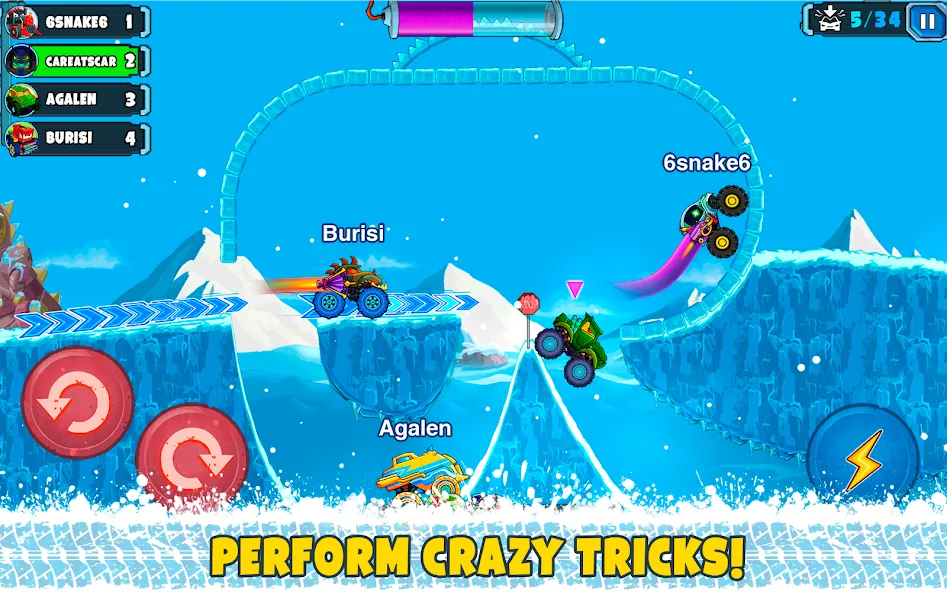 Car Eats Car Multiplayer Race (Кар Итс Кар) [МОД: Бесконечные деньги, Монеты и Мега MOD] Screenshot 5