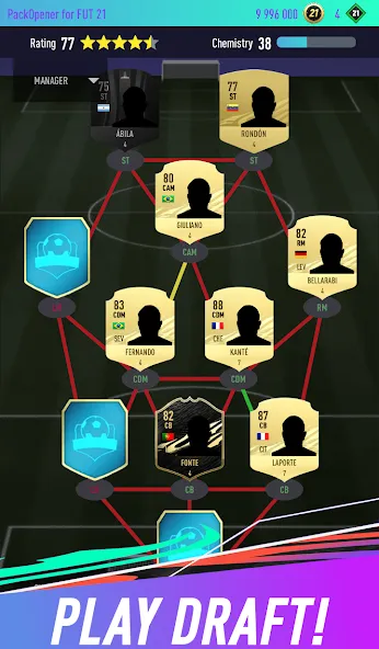 Pack Opener for FUT 21 (Пакопенер для  21) [МОД: Деньги, Монеты и Меню MOD] Screenshot 3