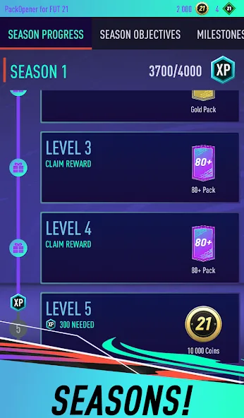 Pack Opener for FUT 21 (Пакопенер для  21) [МОД: Деньги, Монеты и Меню MOD] Screenshot 5