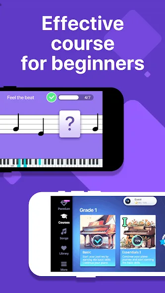 Simpia: Learn Piano Fast (Симпиа) [МОД: Много монет, Открытые уровни и Мега MOD] Screenshot 2