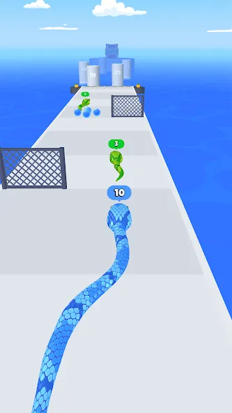Snake Run Race・3D Running Game (Снейк Ран Рейс) [МОД: Деньги, Монеты и Меню MOD] Screenshot 1
