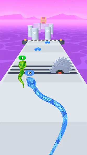 Snake Run Race・3D Running Game (Снейк Ран Рейс) [МОД: Деньги, Монеты и Меню MOD] Screenshot 3