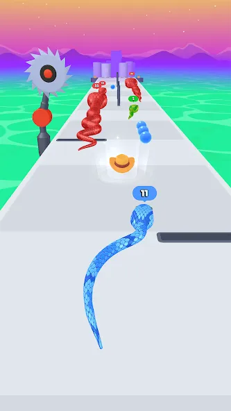 Snake Run Race・3D Running Game (Снейк Ран Рейс) [МОД: Деньги, Монеты и Меню MOD] Screenshot 4