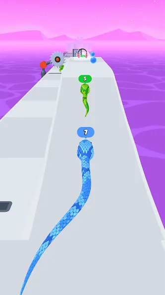 Snake Run Race・3D Running Game (Снейк Ран Рейс) [МОД: Деньги, Монеты и Меню MOD] Screenshot 5
