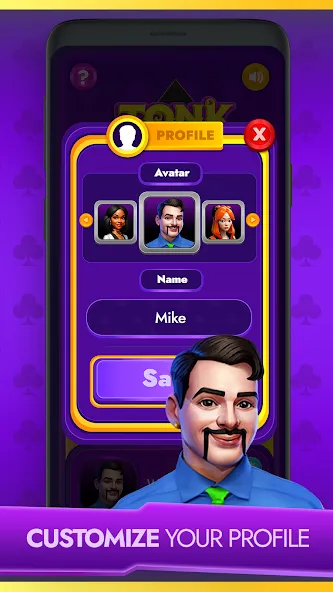 Tonk - Classic Card Game (Тонк) [МОД: Меню, Бесконечные монеты и Открытые уровни] Screenshot 5
