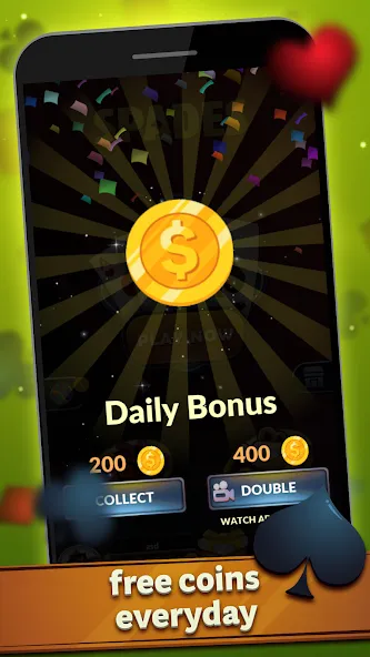 Spades - Offline Card Games (Спейдс) [МОД: Меню, Бесконечные монеты и Открытые уровни] Screenshot 5