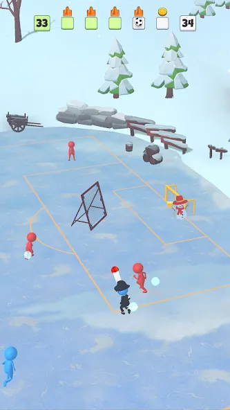 Super Goal: Fun Soccer Game (Супер Гол) [МОД: Бесконечные деньги, Монеты и Мега MOD] Screenshot 3