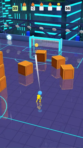 Super Goal: Fun Soccer Game (Супер Гол) [МОД: Бесконечные деньги, Монеты и Мега MOD] Screenshot 5
