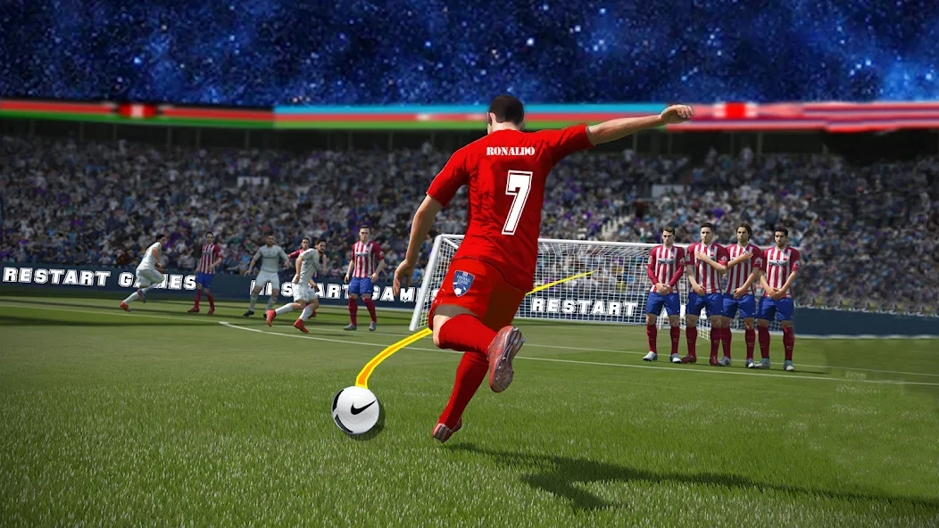Soccer Kick Football Champion [МОД: Бесконечные деньги, Монеты и Мега MOD] Screenshot 2
