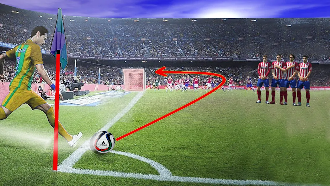 Soccer Kick Football Champion [МОД: Бесконечные деньги, Монеты и Мега MOD] Screenshot 4