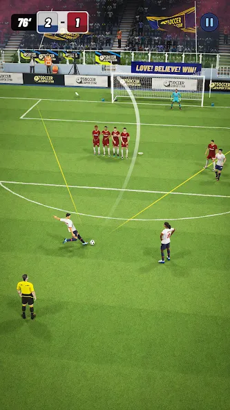 Soccer Superstar (Соккер упер Стар) [МОД: Бесконечные деньги, Монеты и Мега MOD] Screenshot 1