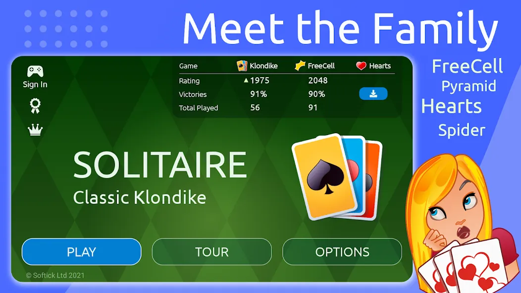 Solitaire [МОД: Все открыто, Дополнительные деньги и Меню MOD] Screenshot 2