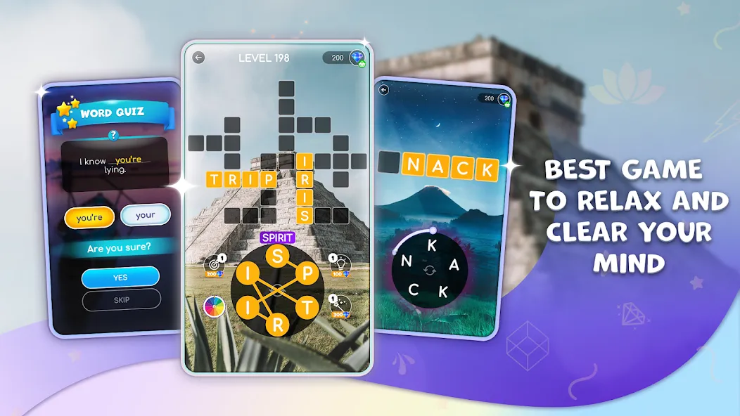 Calming Crosswords Word Puzzle [МОД: Бесконечные деньги, Монеты и Мега MOD] Screenshot 2