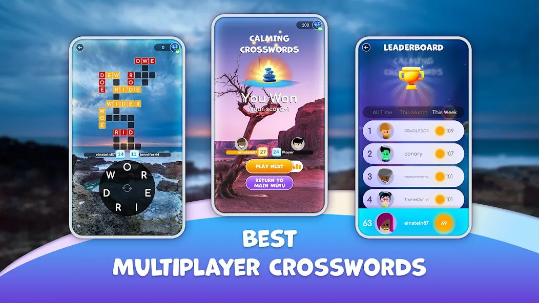Calming Crosswords Word Puzzle [МОД: Бесконечные деньги, Монеты и Мега MOD] Screenshot 3