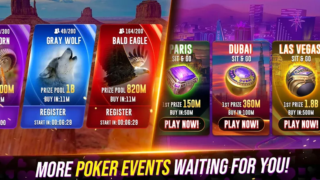 Poker Fever - Win your Fame (Покер Клаш) [МОД: Все открыто, Дополнительные деньги и Меню MOD] Screenshot 5