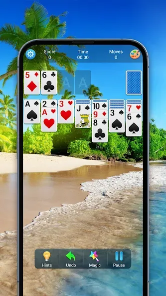 Solitaire, Klondike Card Games [МОД: Деньги, Монеты и Меню MOD] Screenshot 4