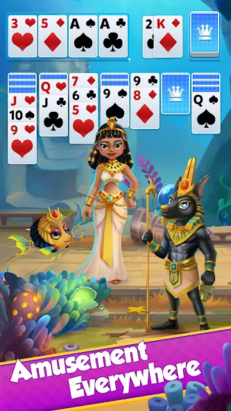 Solitaire - Klondike Card Game (Солитер) [МОД: Меню, Бесконечные монеты и Открытые уровни] Screenshot 4