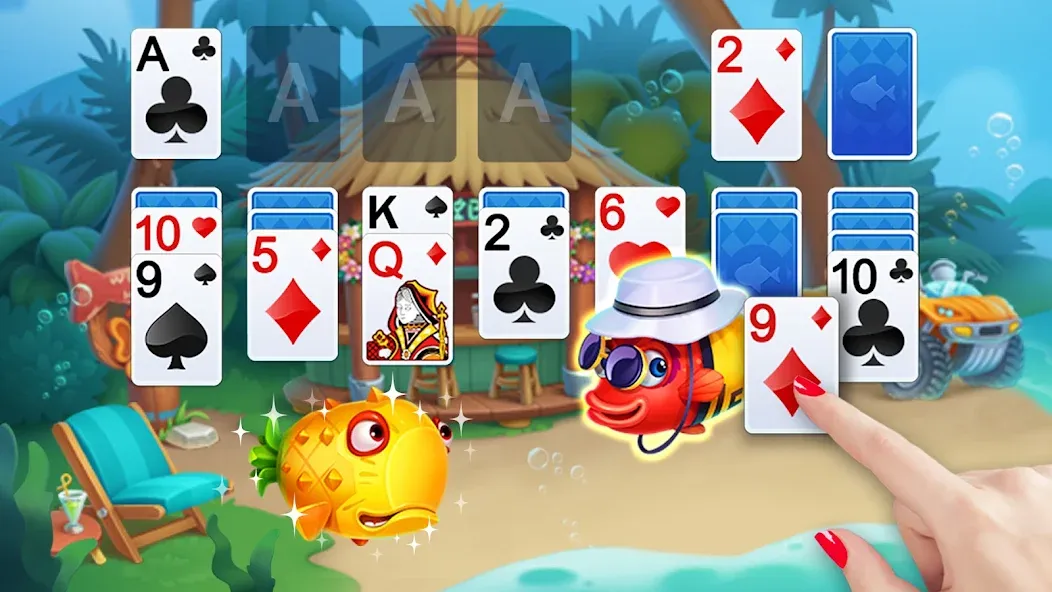 Solitaire [МОД: Много денег, Монет и Все открыто] Screenshot 1