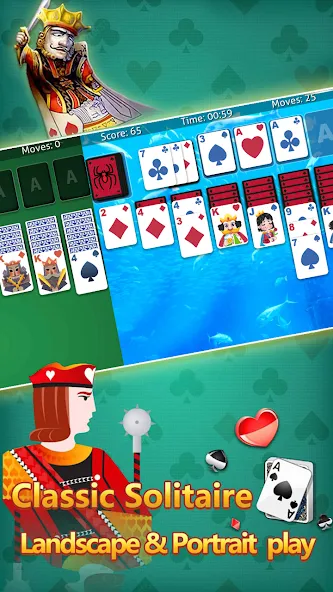 klondike solitaire :card shark [МОД: Бесконечные деньги, Монеты и Мега MOD] Screenshot 2