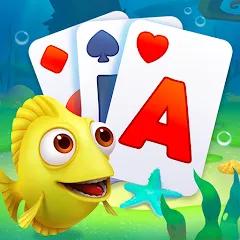 Скачать Solitaire TriPeaks Fish (Солитер ТриПикс Рыбка) [МОД: Все открыто, Дополнительные деньги и Меню MOD] | Взлом Solitaire TriPeaks Fish на Андроид